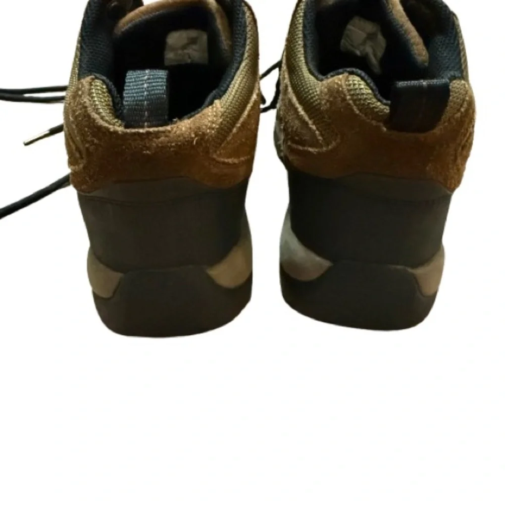 Lands’ End Kids Brown Suede Hiking Boots Size 7HB Trail Outdoor